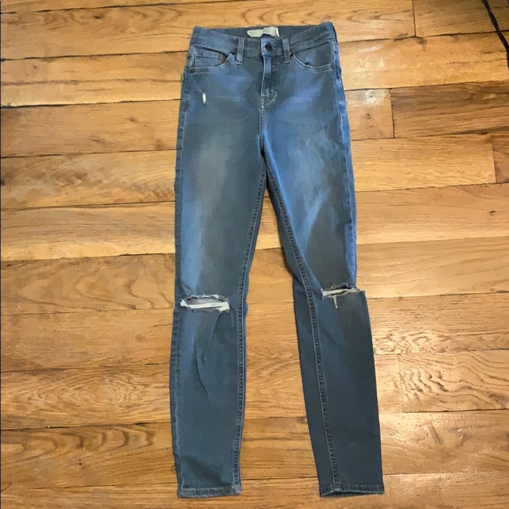 TopShop Jamie Moro Distressed Jeans